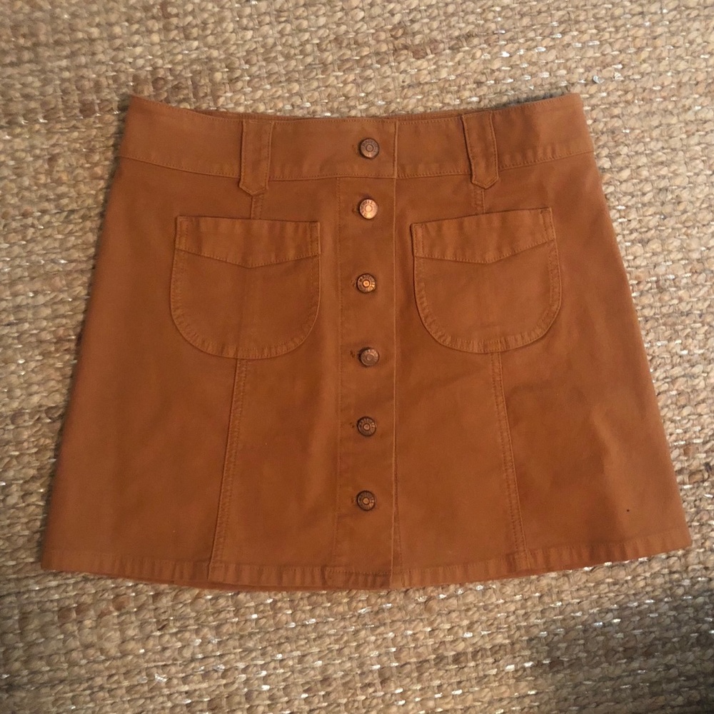 Madewell Button Up skirt